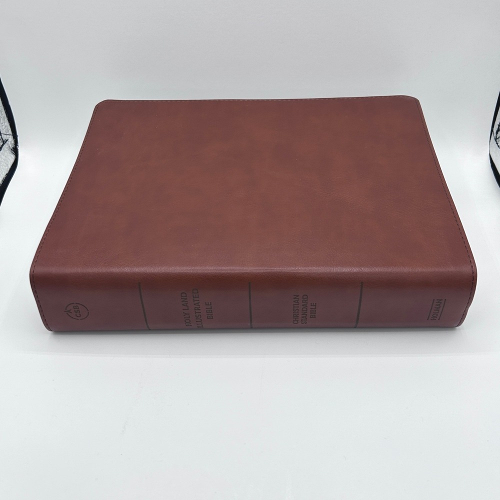 CSB Holy Land Illustrated Bible Brown LeatherTouch Indexed Holman Bibles